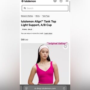 Lululemon Align Tank Top